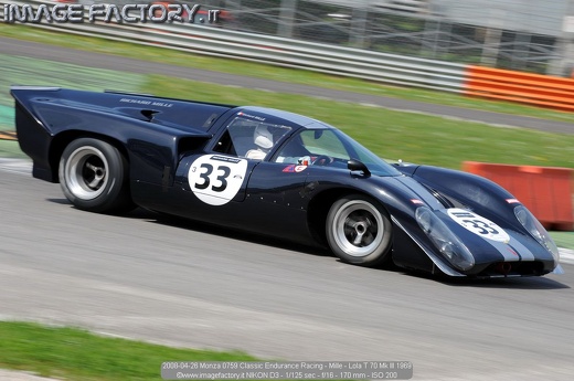 2008-04-26 Monza 0759 Classic Endurance Racing - Mille - Lola T 70 Mk III 1969